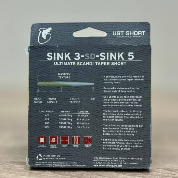 Рыболовная леска Scientific Anglers UST Short St-10/11-S3/S5 Sink 3-CD-Sink 5 125437 в Махачкале