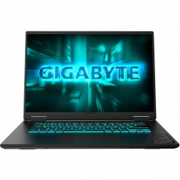 Ноутбук Gigabyte Gaming A16 GA63H (3VHK3EE893SD) (16", IPS, AMD Ryzen 7 260 3.8ГГц, 8 ядер, 16ГБ DDR5, 512ГБ SSD, NVIDIA GeForce RTX 5060 - 8 ГБ, без ОС), черный