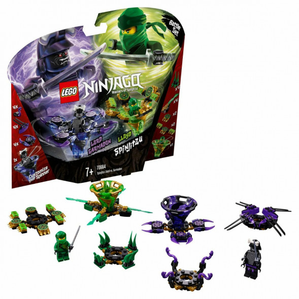 Конструктор LEGO Ninjago 70664 Ллойд мастер Кружитцу против Гармадона в Махачкале