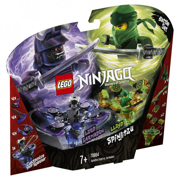 Конструктор LEGO Ninjago 70664 Ллойд мастер Кружитцу против Гармадона в Махачкале