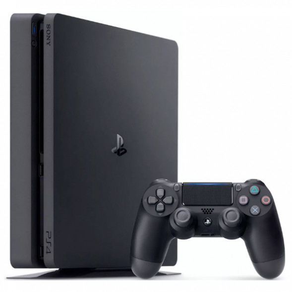 Игровая приставка Sony PlayStation 4 Slim 500 ГБ HDD, черный в Махачкале