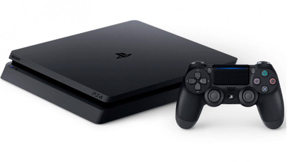Игровая приставка Sony PlayStation 4 Slim 500 ГБ HDD, черный в Махачкале