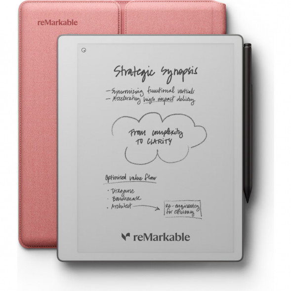 Графический планшет reMarkable Paper Pure+Marker Plus+Sleeve Folio, Desert Pink в Махачкале