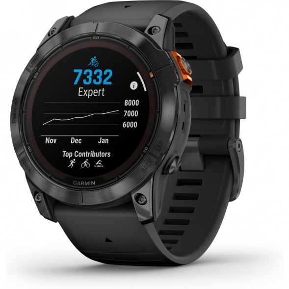 Умные часы Garmin Fenix 7X Solar серый с черным ремешком 010-02541-01 в Махачкале