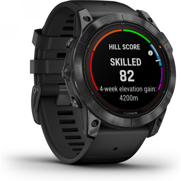 Умные часы Garmin Fenix 7X Solar серый с черным ремешком 010-02541-01 в Махачкале