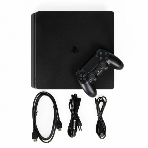 Игровая приставка Sony PlayStation 4 Slim 1TB black в Махачкале