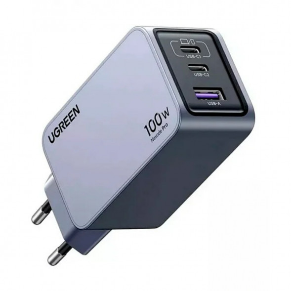 Сетевое зарядное устройство Ugreen GaN 100W USB-A + 2USB-C в Махачкале