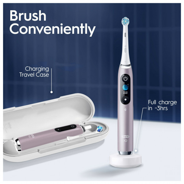 Электрическая зубная щетка Oral-B iO Series 9s (387194), Розовый кварц в Махачкале