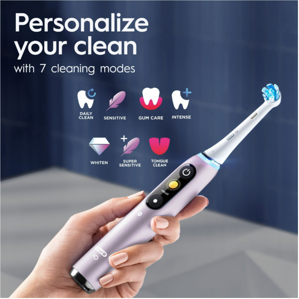 Электрическая зубная щетка Oral-B iO Series 9s (387194), Розовый кварц в Махачкале