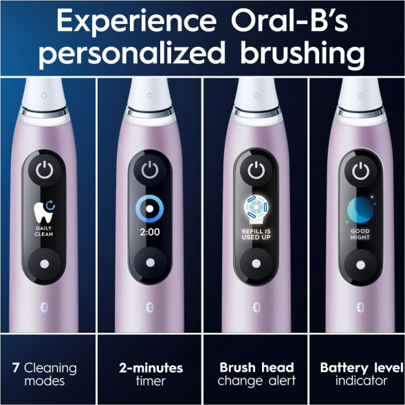 Электрическая зубная щетка Oral-B iO Series 9s (387194), Розовый кварц в Махачкале