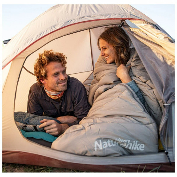 Спальный мешок Naturehike Envelope M180 (левый), серый в Махачкале