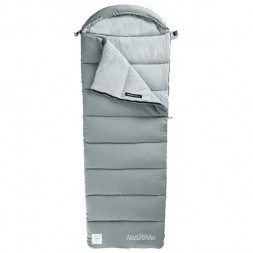 Спальный мешок Naturehike Envelope M180 (левый), серый