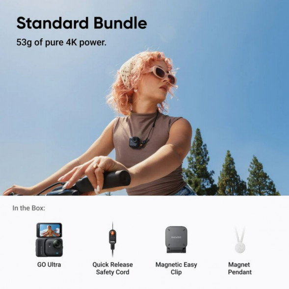 Экшн-камера Insta360 GO Ultra Standard Bundle, Black в Махачкале