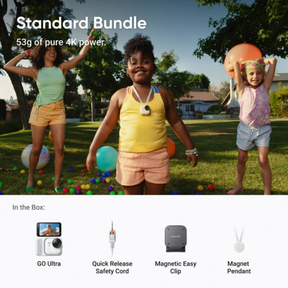 Экшн-камера Insta360 GO Ultra Standard Bundle, White в Махачкале
