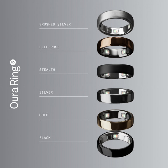 Умное кольцо Oura Ring 5 (размер 7), матовое серебро/Brushed Silver в Махачкале