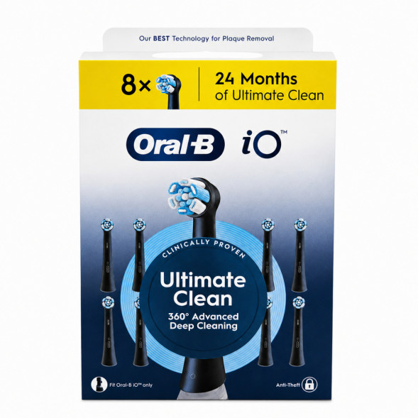 Сменные насадки Oral-B iO Series Ultimate Clean 360, 8 шт., черный в Махачкале