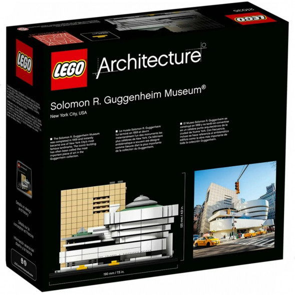 Конструктор LEGO Architecture 21035 Музей Соломона Гуггенхайма в Махачкале