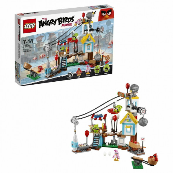 Конструктор LEGO Angry Birds 75824 Разгром Свинограда в Махачкале