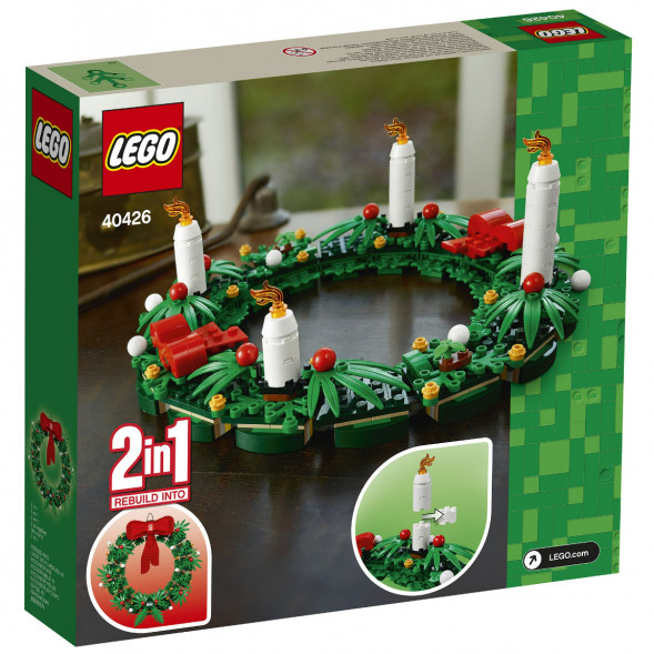 Конструктор LEGO 40426 Сувенирный набор «Рождественский венок» 2 в 1 в Махачкале