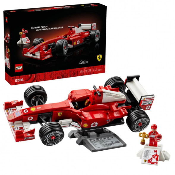 Конструктор LEGO Icons 11375 Ferrari F2004 и Михаэль Шумахер в Махачкале
