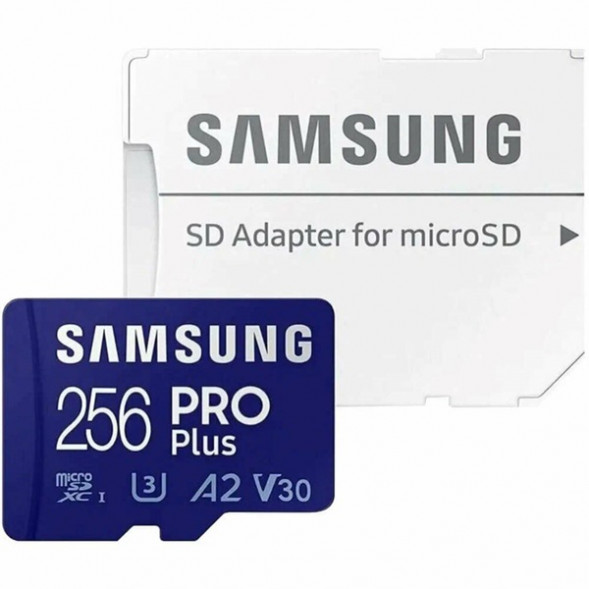Карта памяти micro SDXC 256Gb Samsung PRO Plus U3 A2 V30 180/130MB/s в Махачкале