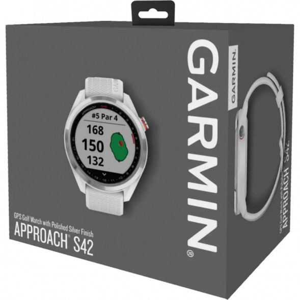 Умные часы для гольфа Garmin Approach S42, белый 010-02572-01 в Махачкале
