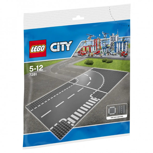 Конструктор LEGO City 7281 Т-образный перекрёсток и поворот в Махачкале