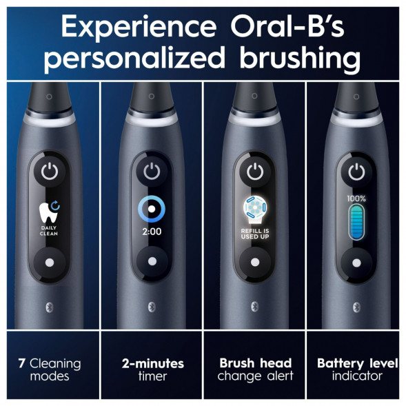 Набор из 2-х электрических зубных щеток Oral-B iO Series 9 Duo, Black Onyx и Rose Quartz в Махачкале