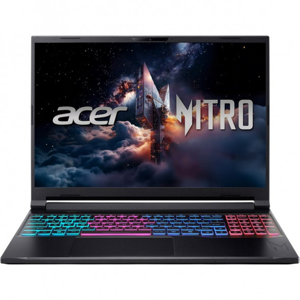 Ноутбук Acer Nitro V 16S ANV16S-71-71MF (16&amp;quot;, IPS, Intel Core 7 240H 2.5ГГц, 10 ядер, 16Гб DDR5, 1Тб SSD, RTX 5060 8Гб, Windows 11 Pro), черный в Махачкале