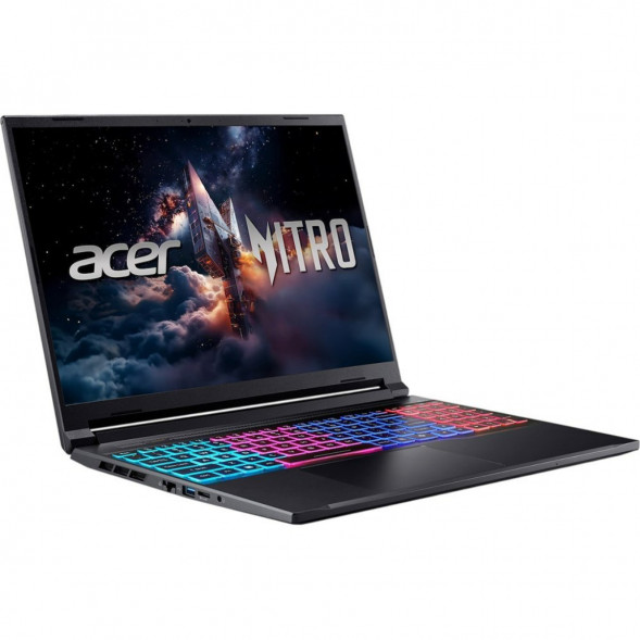 Ноутбук Acer Nitro V 16S ANV16S-71-71MF (16&amp;quot;, IPS, Intel Core 7 240H 2.5ГГц, 10 ядер, 16Гб DDR5, 1Тб SSD, RTX 5060 8Гб, Windows 11 Pro), черный в Махачкале