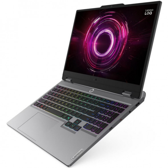 Ноутбук Lenovo LOQ 15AHP10 (83JG003DPB) (15.6&amp;quot;,  IPS, AMD Ryzen 5 220, 6 ядер, 16 ГБ DDR5, SSD 512 ГБ, NVIDIA GeForce RTX 5050 - 8 ГБ, без ОС), серый в Махачкале