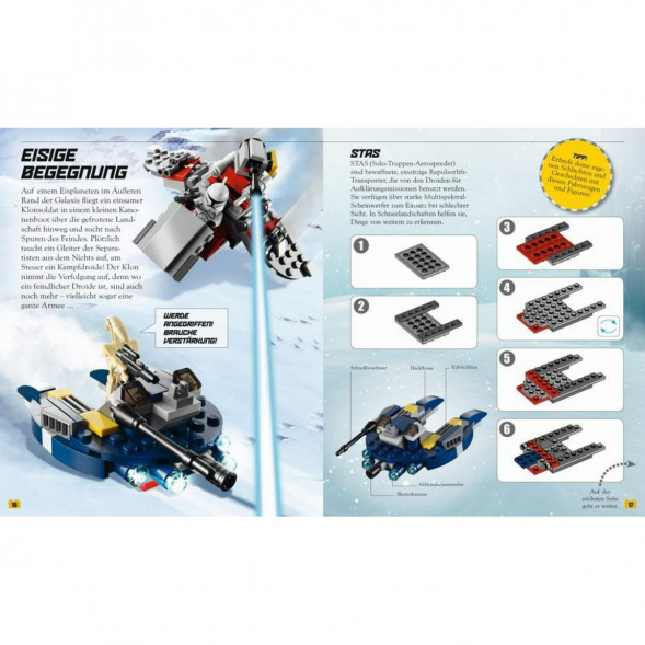 Книга и набор кубиков LEGO Star Wars Buch &amp;amp; Steine-Set Fur 8 einmalige Lego Modelle! в Махачкале