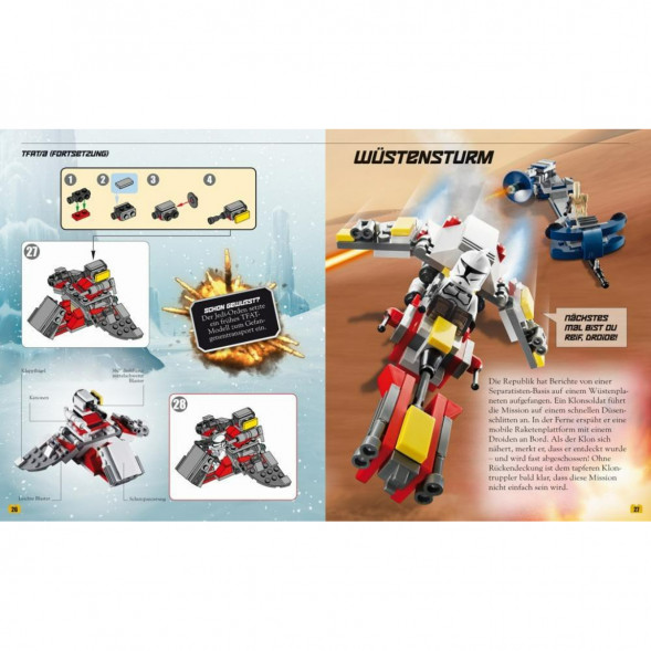 Книга и набор кубиков LEGO Star Wars Buch &amp;amp; Steine-Set Fur 8 einmalige Lego Modelle! в Махачкале