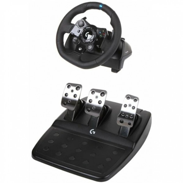 Комплект Logitech G923 Trueforce (PC, Xbox Series X, S, One), черный в Махачкале