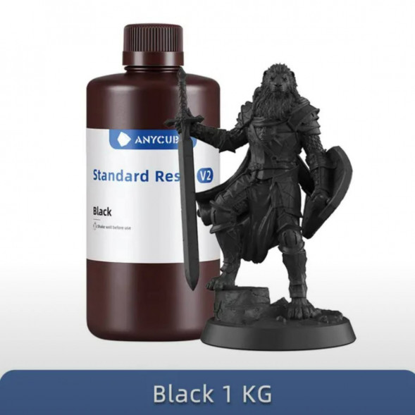 Смола для 3D печати ANYCUBIC Standart Resin V2 Black 1 Кг в Махачкале
