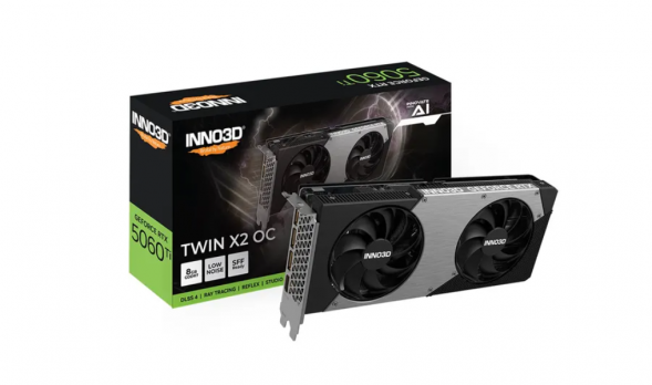 Видеокарта NVIDIA GeForce RTX 5060 Ti Inno3D Twin X2 OC 8GB N506T2-08D7X-193075N в Махачкале
