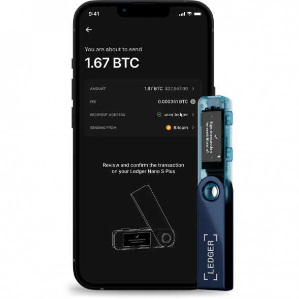 Криптокошелек Ledger Nano S Plus 1 шт., Neptune Blue в Махачкале