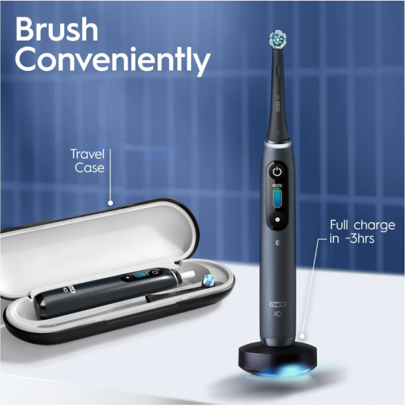 Электрическая зубная щетка Oral-B iO Series 8s, Black Onyx в Махачкале