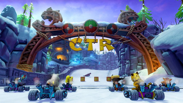Игра Crash Team Racing Nitro-Fueled для Nintendo Switch, картридж в Махачкале