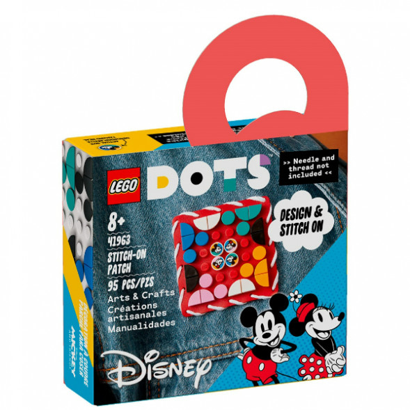 Конструктор LEGO DOTS 41963 Пластина-нашивка с тайлами «Микки и Минни Маус» в Махачкале