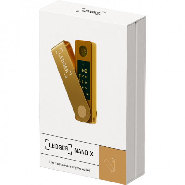 Аппаратный криптокошелек Ledger Nano X, Gold в Махачкале