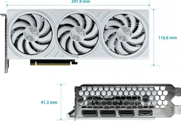 Видеокарта Palit NVIDIA GeForce RTX5070 WHITE OC 12ГБ GDDR7, OC в Махачкале