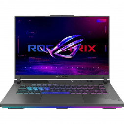 Ноутбук ASUS ROG Strix G16 G614PR-RV090 (16", IPS, AMD Ryzen 9 8940HX 2.4ГГц, 16 ядер, 32ГБ DDR5, 1ТБ SSD, NVIDIA GeForce RTX 5070 Ti - 12 ГБ, TGP 140Вт, без ОС), серый