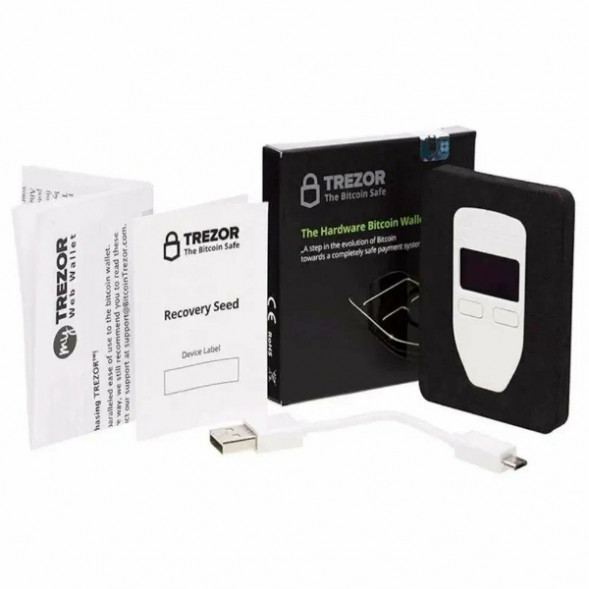 Аппаратный криптокошелек Trezor One, White в Махачкале