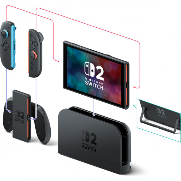 Игровая приставка Nintendo Switch 2, черный + Mario Kart World в Махачкале