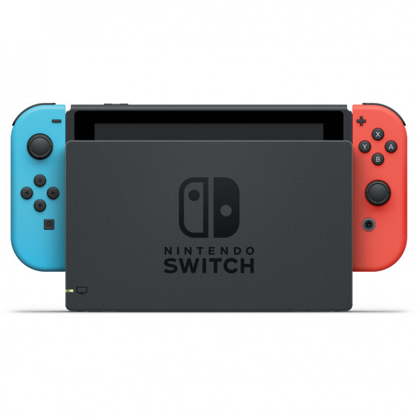 Игровая приставка Nintendo Switch OLED 64 ГБ, неоновый синий/неоновый красный в Махачкале
