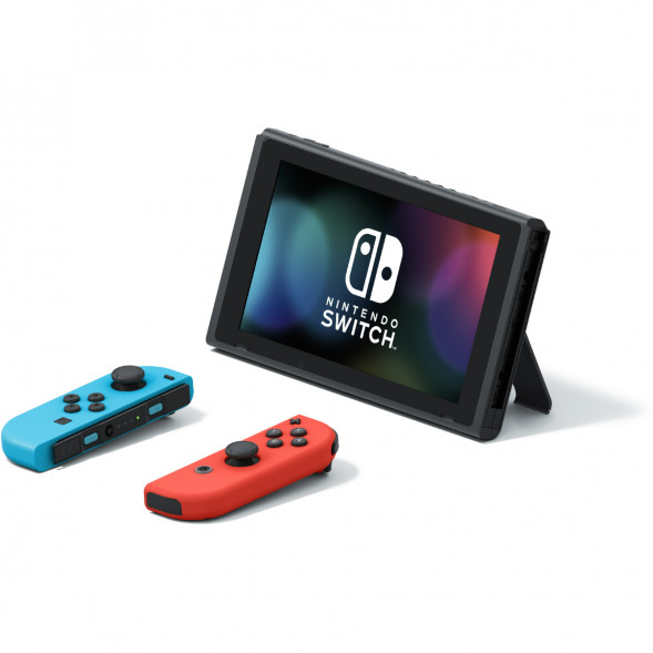 Игровая приставка Nintendo Switch OLED 64 ГБ, неоновый синий/неоновый красный в Махачкале