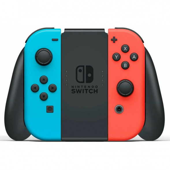 Игровая приставка Nintendo Switch OLED 64 ГБ, неоновый синий/неоновый красный в Махачкале