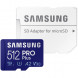 Карта памяти micro SDXC 512Gb Samsung PRO Plus U3 A2 V30 180/130MB/s в Махачкале