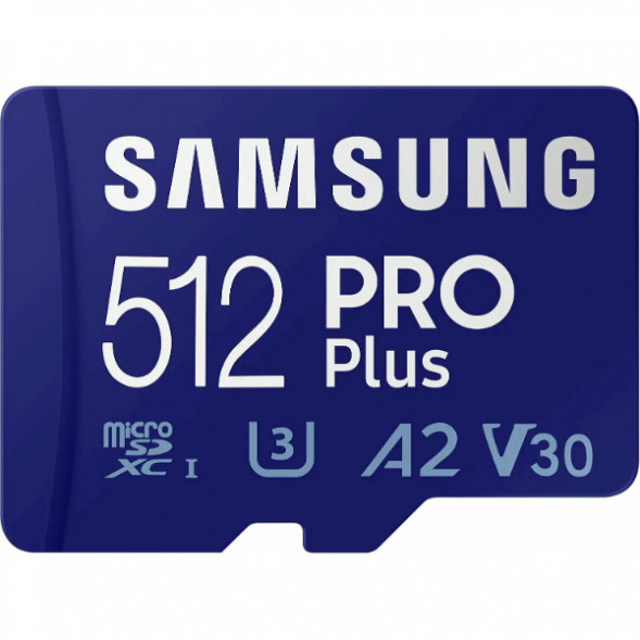Карта памяти micro SDXC 512Gb Samsung PRO Plus U3 A2 V30 180/130MB/s в Махачкале
